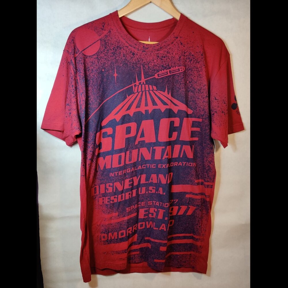 Disney Parks Space Mountain T-Shirt 40th Anniversary 2017 Tomorrowland Large AP